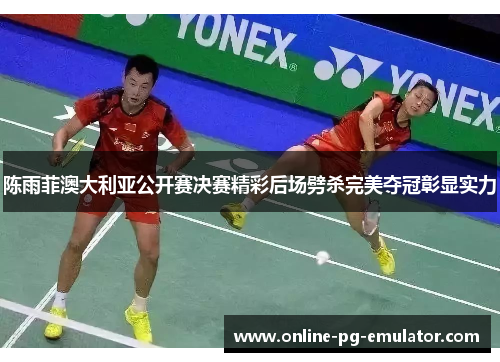陈雨菲澳大利亚公开赛决赛精彩后场劈杀完美夺冠彰显实力 陈雨菲澳大利亚公开赛决赛精彩后场劈杀完美夺冠彰显实力