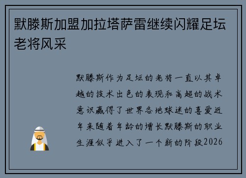 默滕斯加盟加拉塔萨雷继续闪耀足坛老将风采 默滕斯加盟加拉塔萨雷继续闪耀足坛老将风采